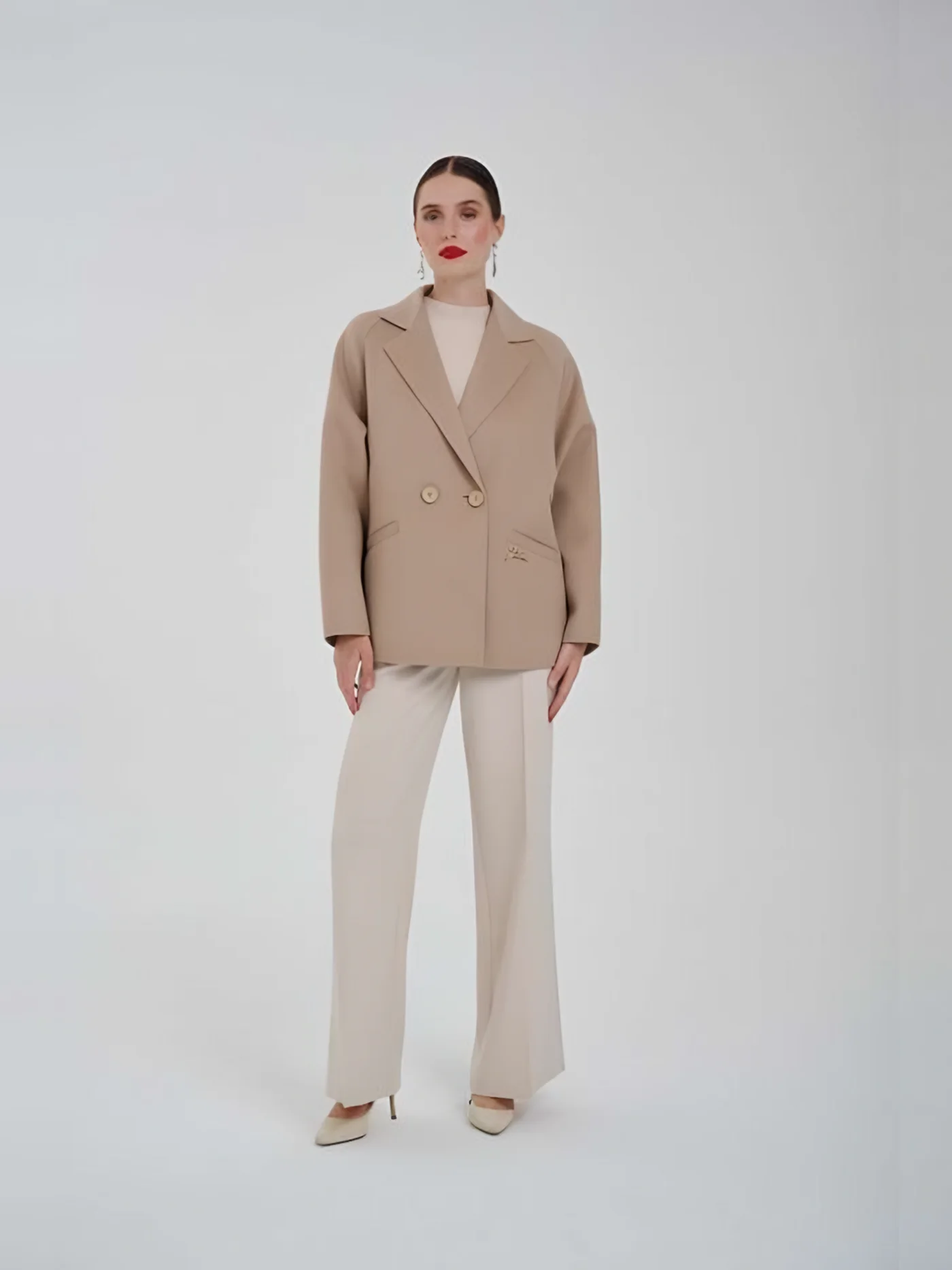 Oversize Kısa Kaban