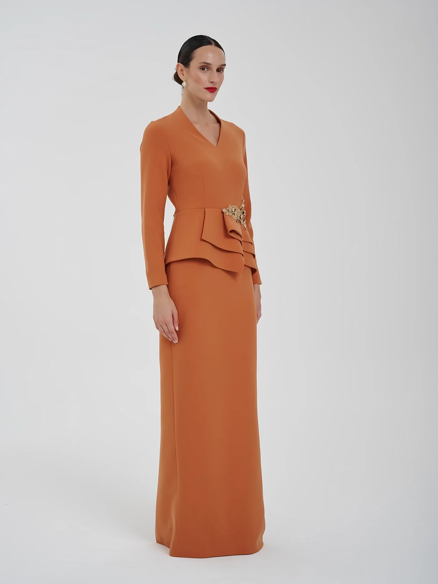 Asimetrik Peplum Takım